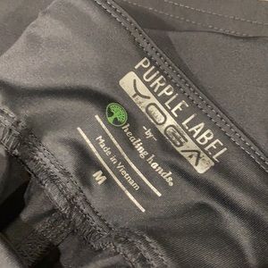 Healing Hands Tori Yoga Grey Scrub pants bottoms,